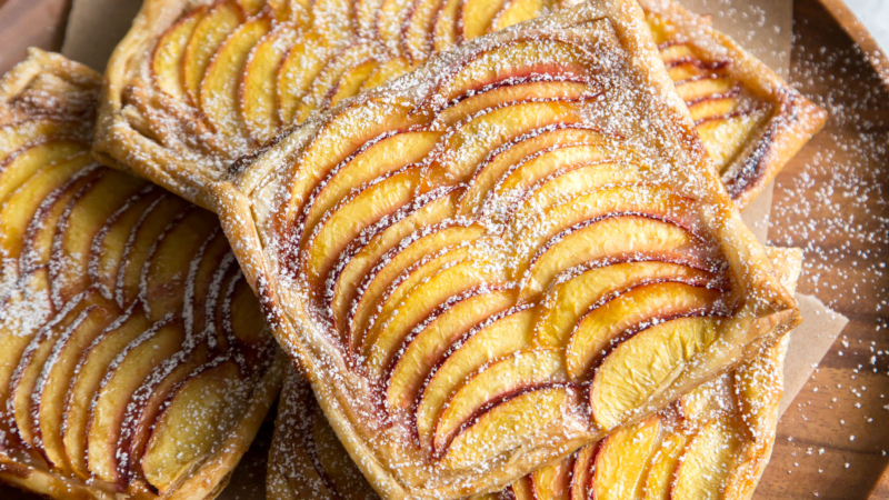 Nectarine Puff Pastry with Vanilla Bean Cream Cheese