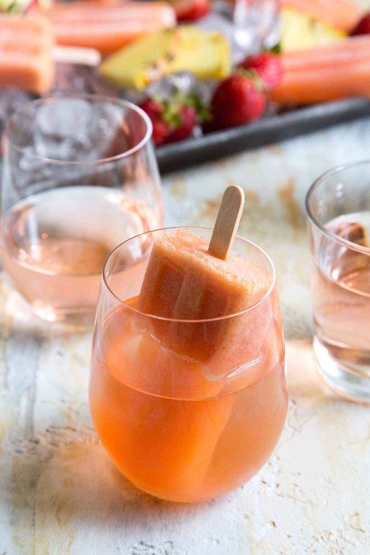 Passion Fruit Rose Popsicles