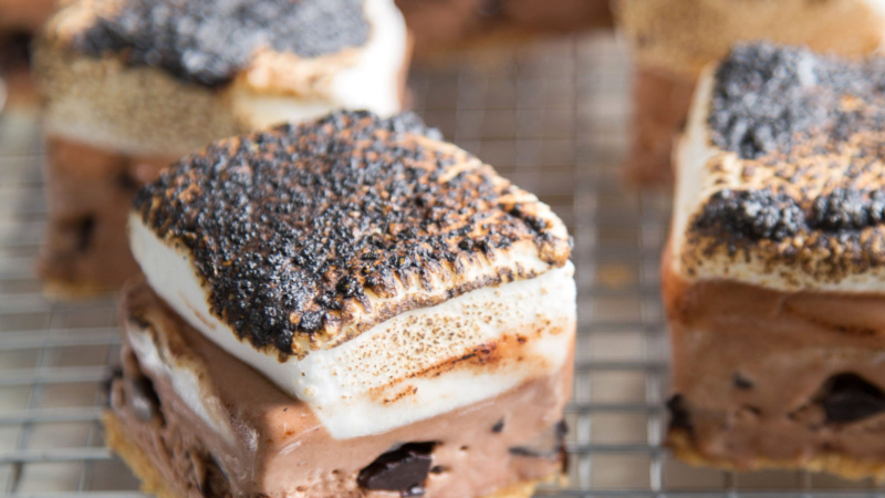 S'mores Ice Cream Bars