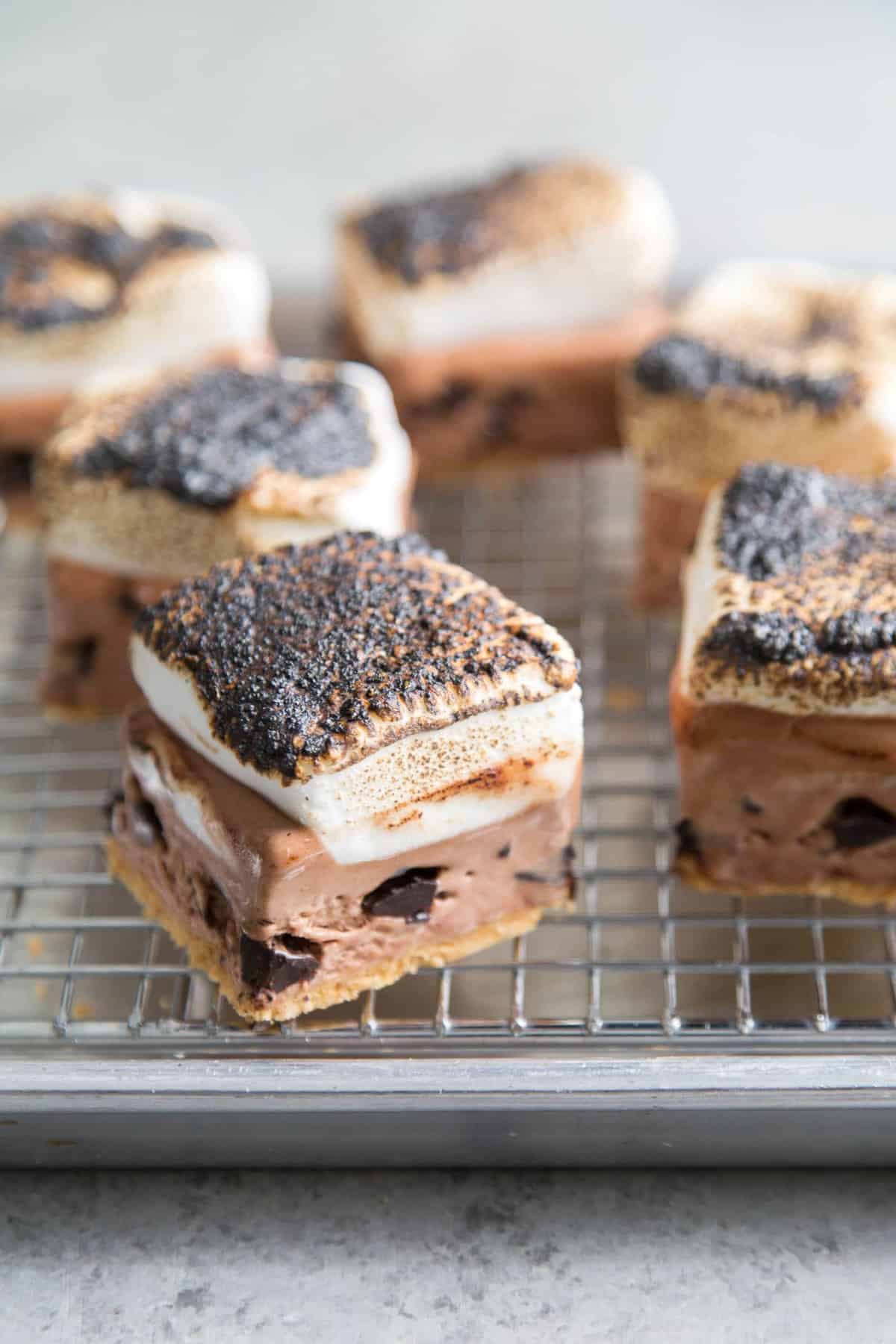 S'mores Ice Cream Bars