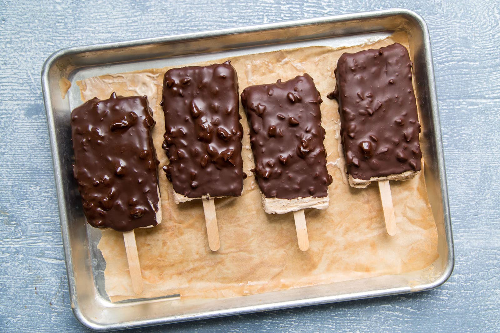 Almond Mocha Ice Cream Bars