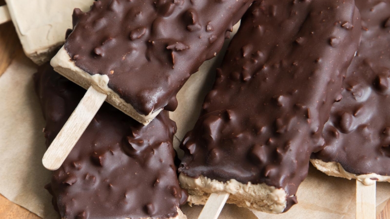 Almond Mocha Ice Cream Bars