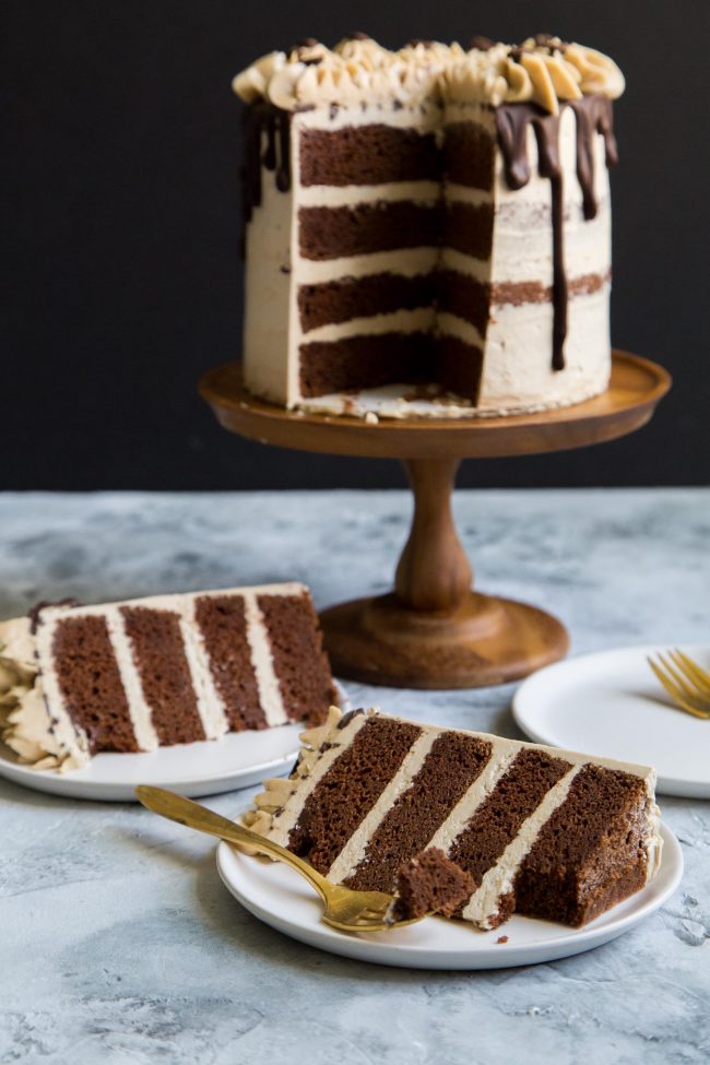 Espresso Chocolate Cake (with Swiss buttercream) The Little Epicurean