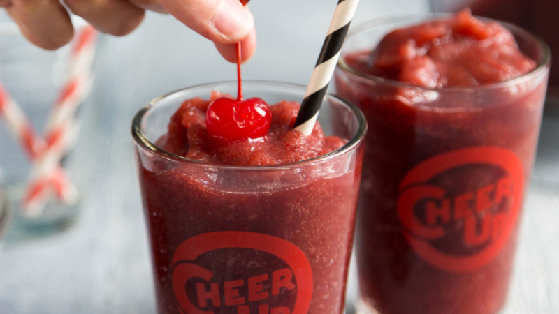 Cherry Jack and Coke Slushie
