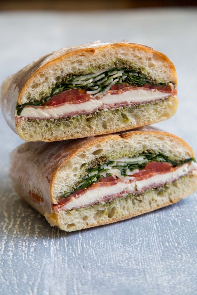 Salumi Mozzarella Sandwich The Little Epicurean