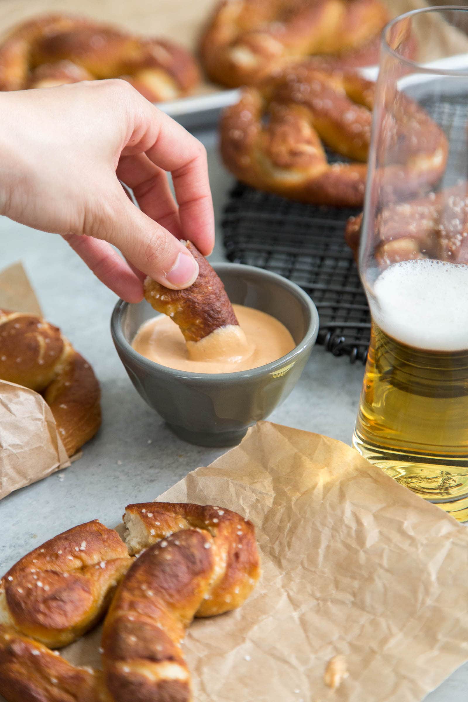 Honey Beer Pretzels