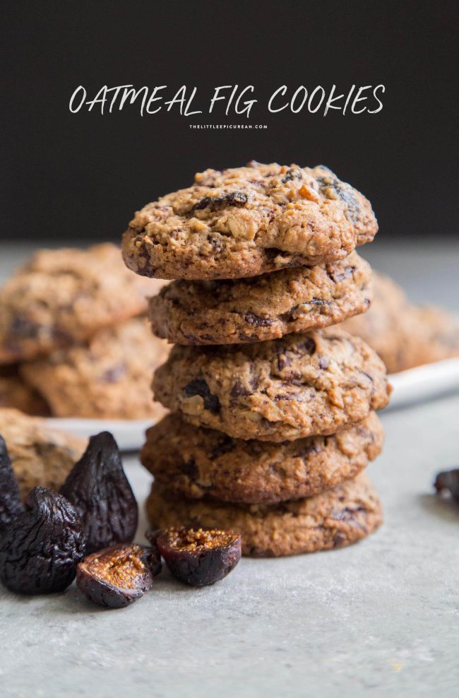 Oatmeal Fig Cookies with Chocolate Chunks The Little Epicurean
