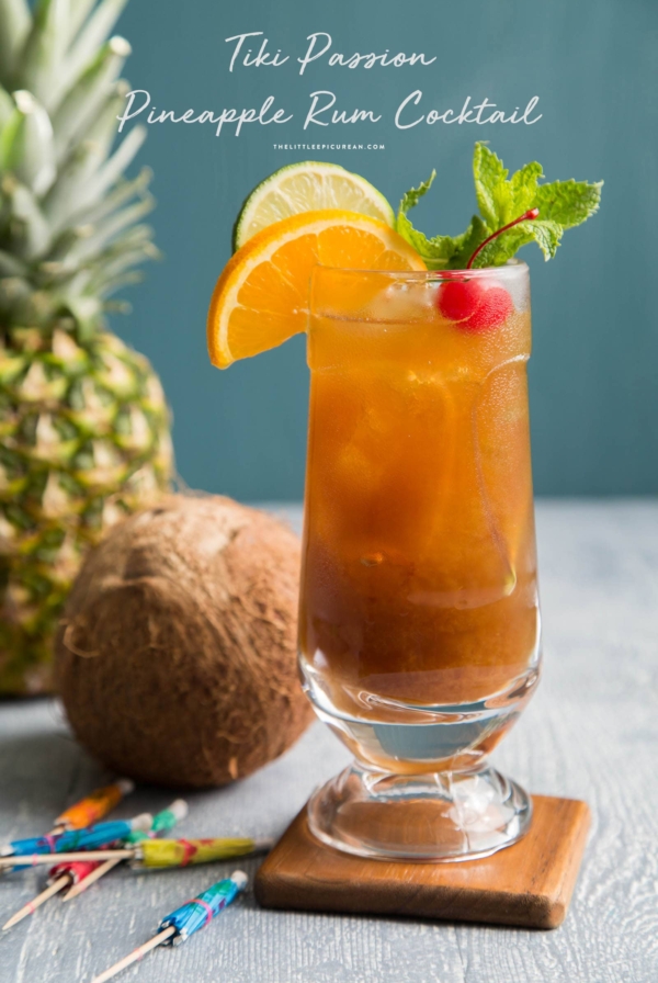 Tiki Passion Pineapple Rum Cocktail
