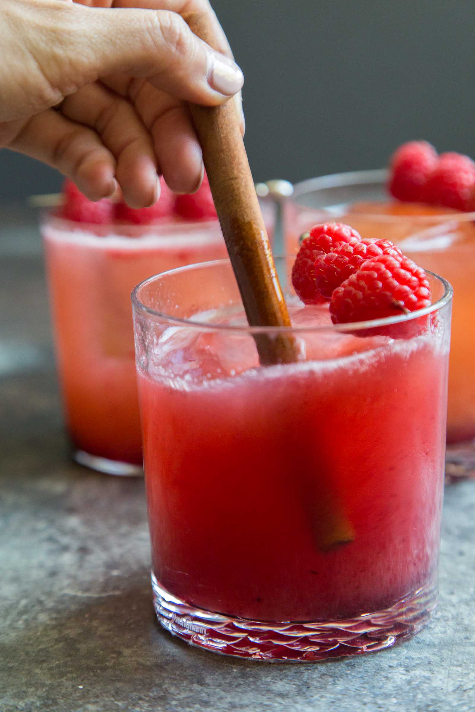 Sparkling Berry Apple Mocktail