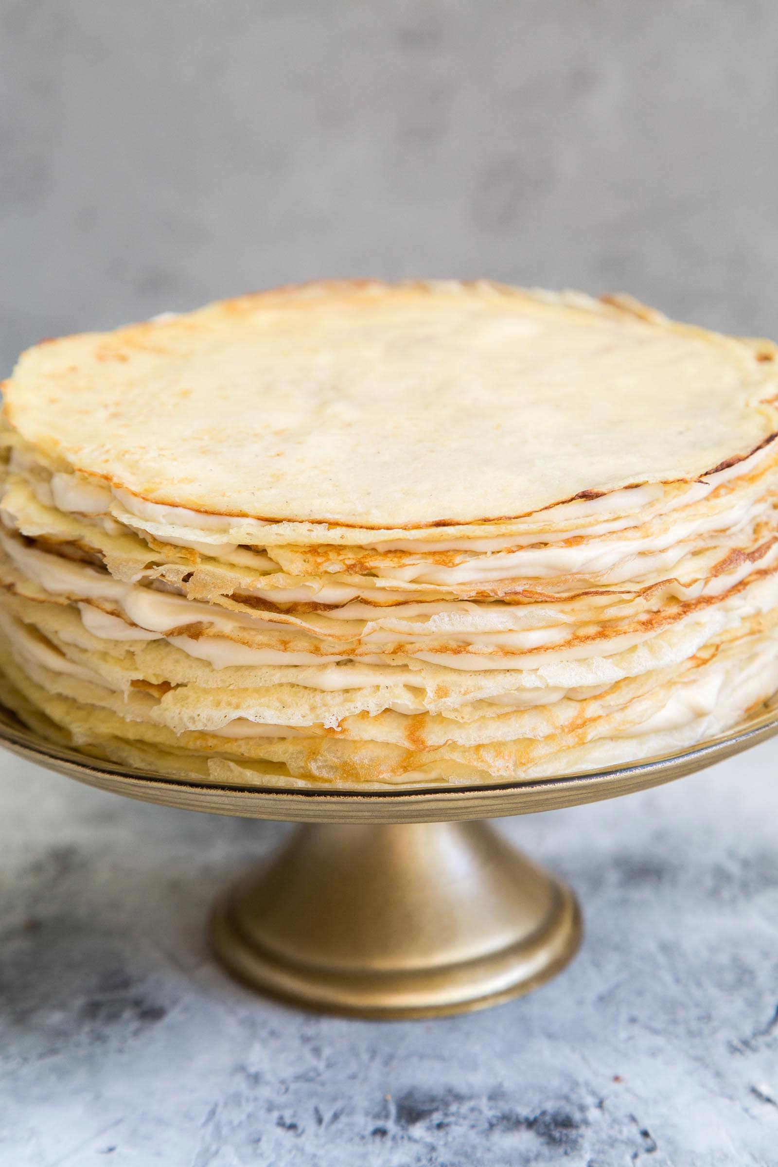 Orange Cinnamon Spiced Crepe Cake