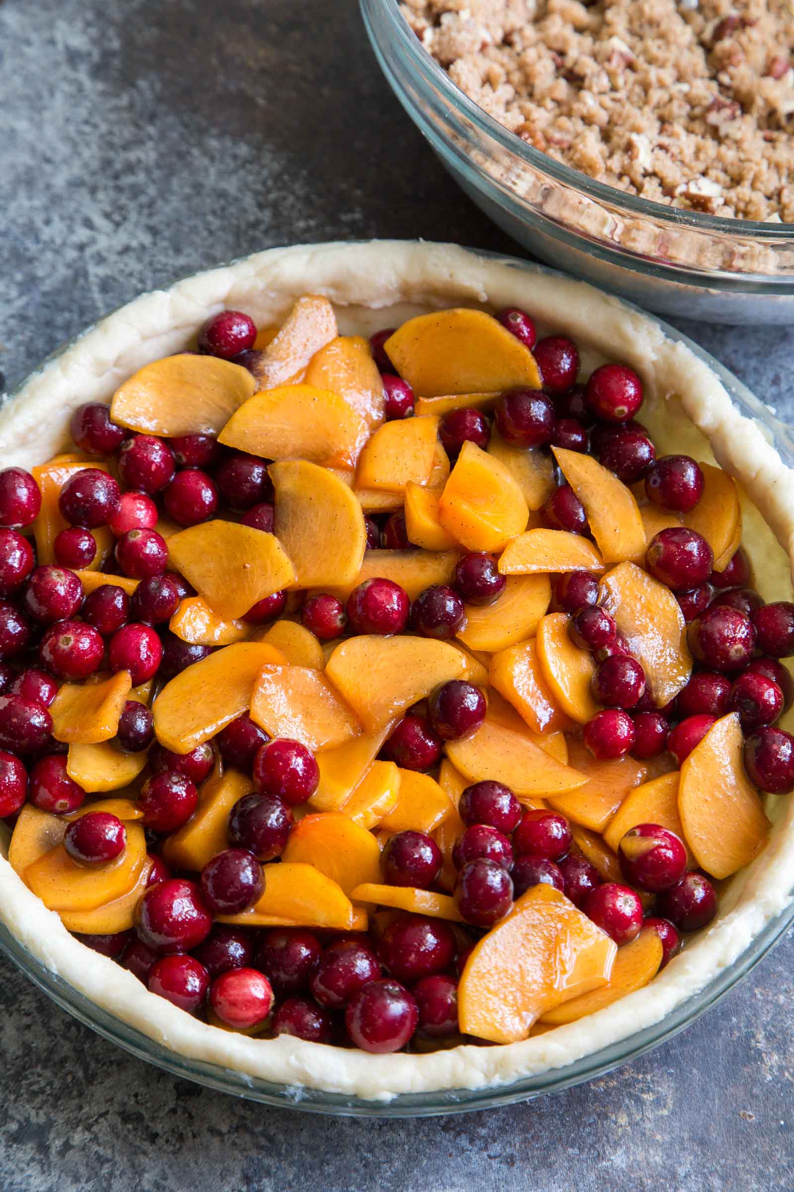 Persimmon Cranberry Pie