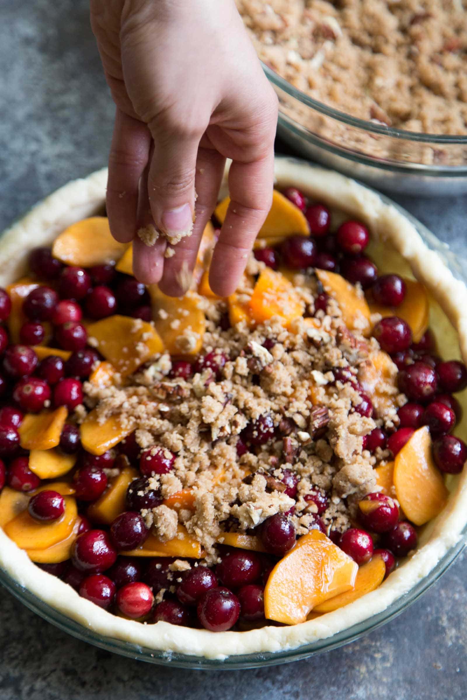 Persimmon Cranberry Pie