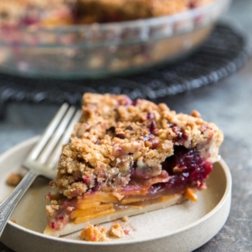 Persimmon Cranberry Pie