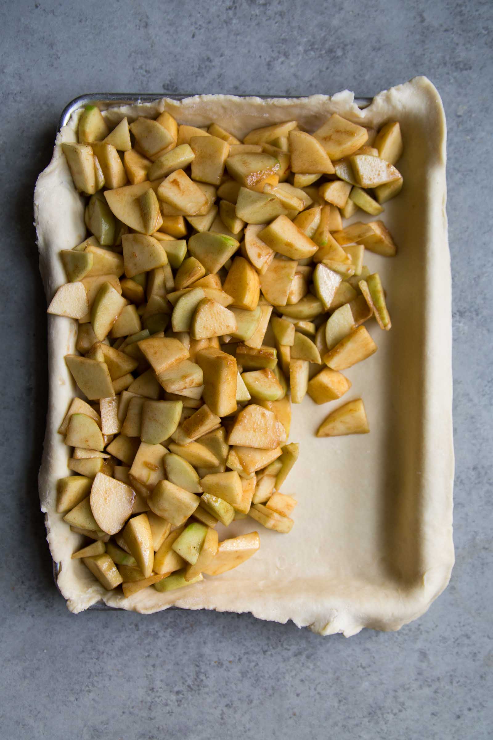 Apple Slab Pie with Maple Glaze