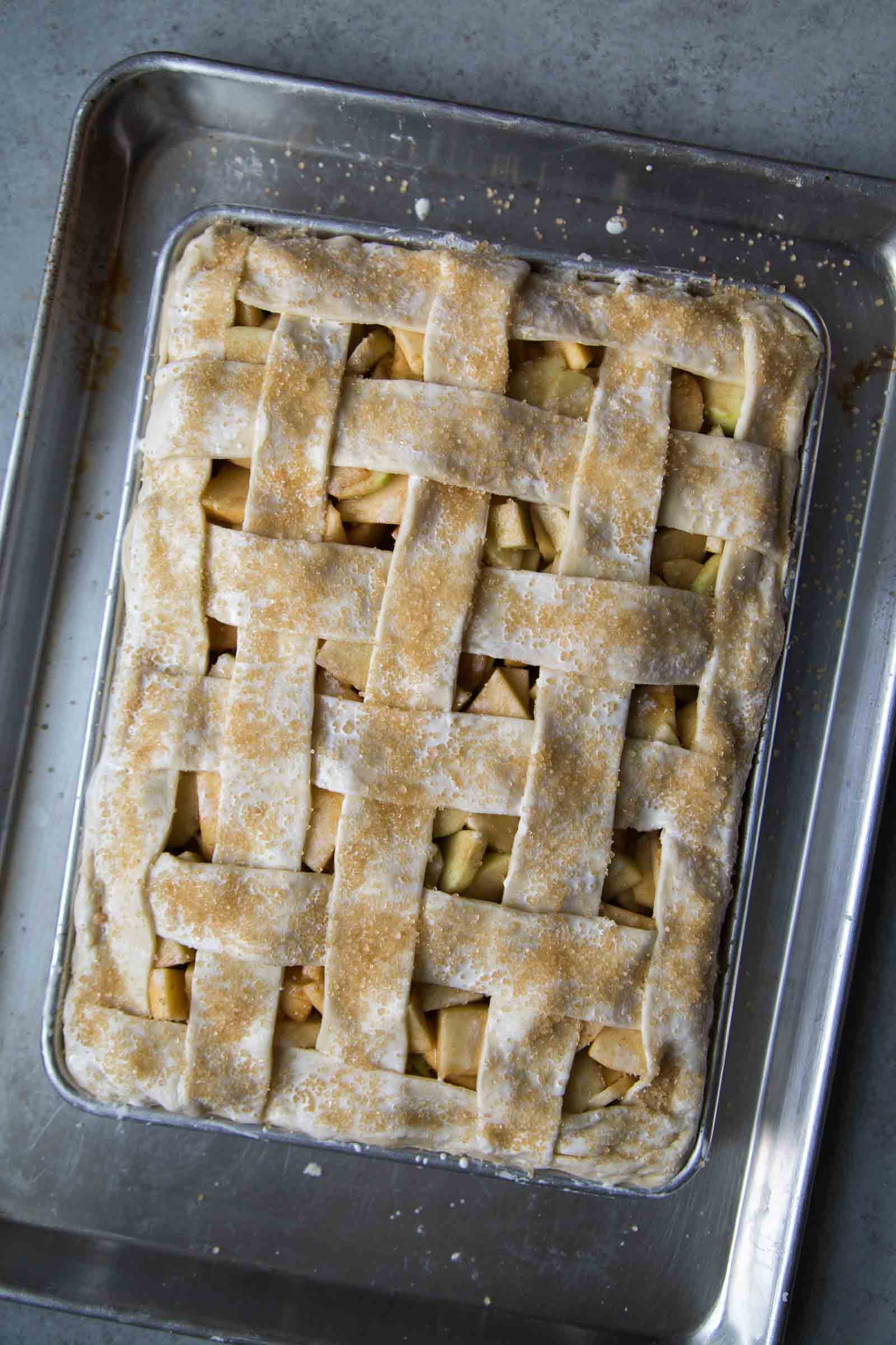 Apple Slab Pie with Maple Glaze