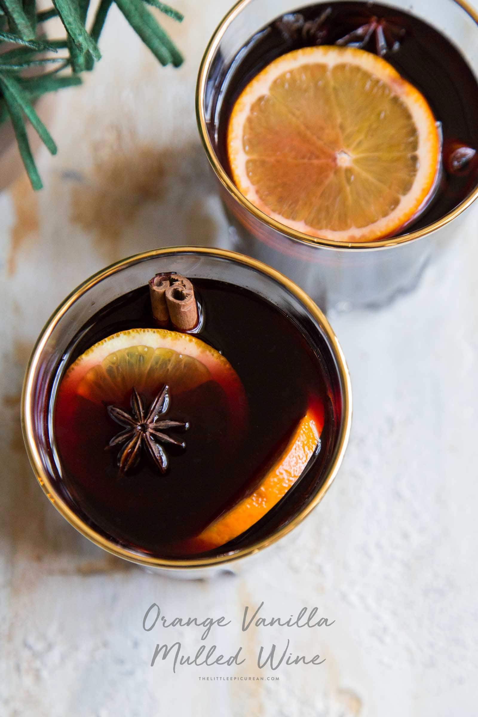 Orange Vanilla Mulled Wine