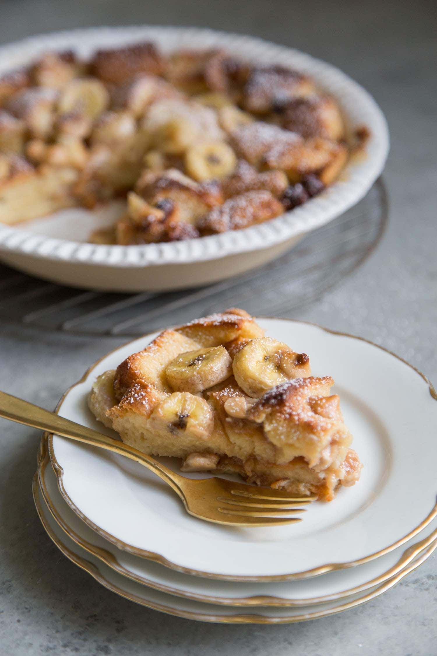 Banana Rum Bread Pudding