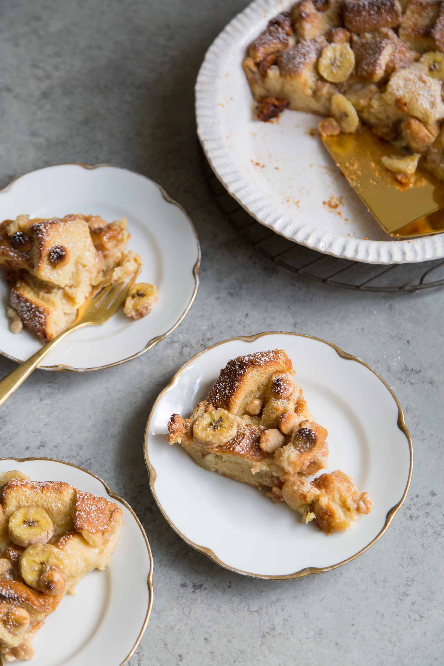 Banana Rum Bread Pudding