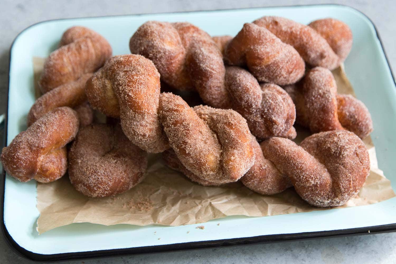 Cinnamon Sugar Twist Doughnuts