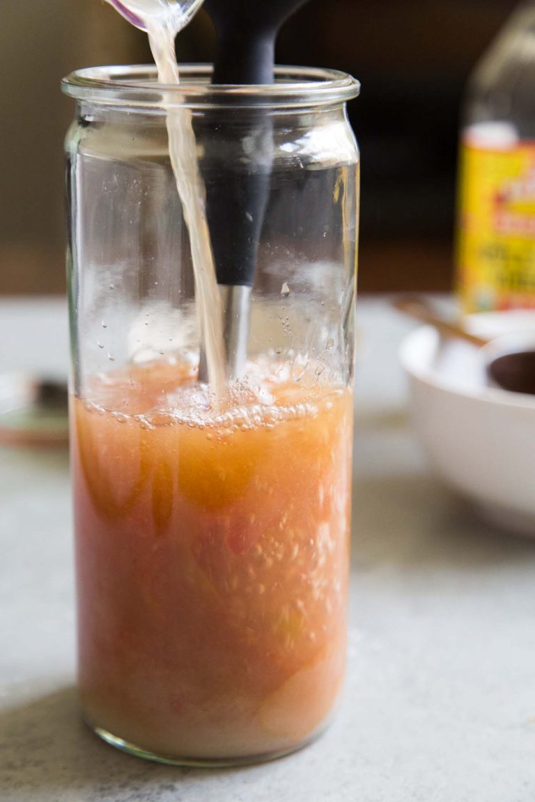 Grapefruit Shrub Sparkling Mocktail The Little Epicurean