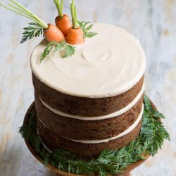 Carrot Cake with Brown Sugar Cream Cheese Frosting
