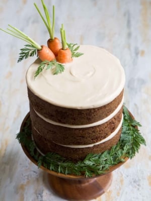 Carrot Cake with Brown Sugar Cream Cheese Frosting