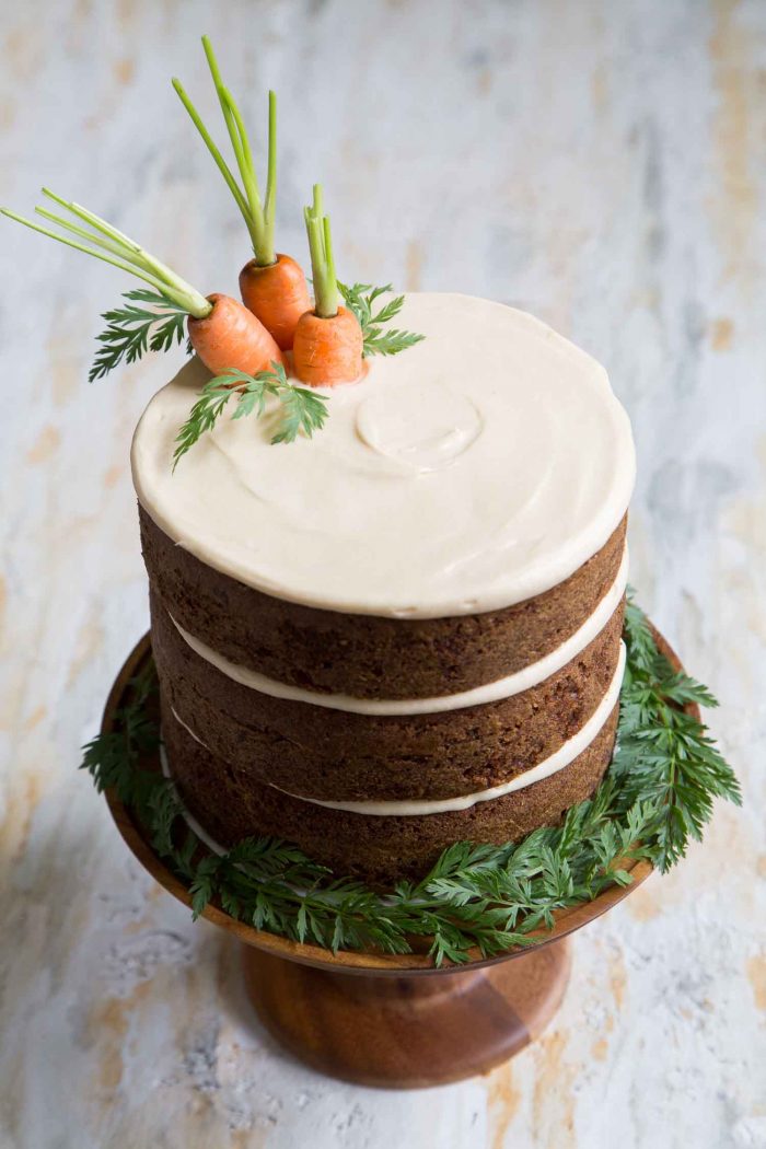 Carrot Cake with Brown Sugar Cream Cheese- The Little 