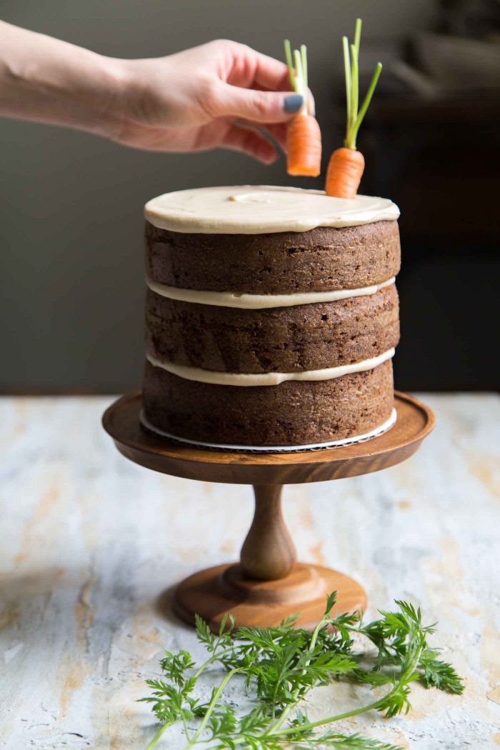 Carrot Cake with Brown Sugar Cream Cheese Frosting