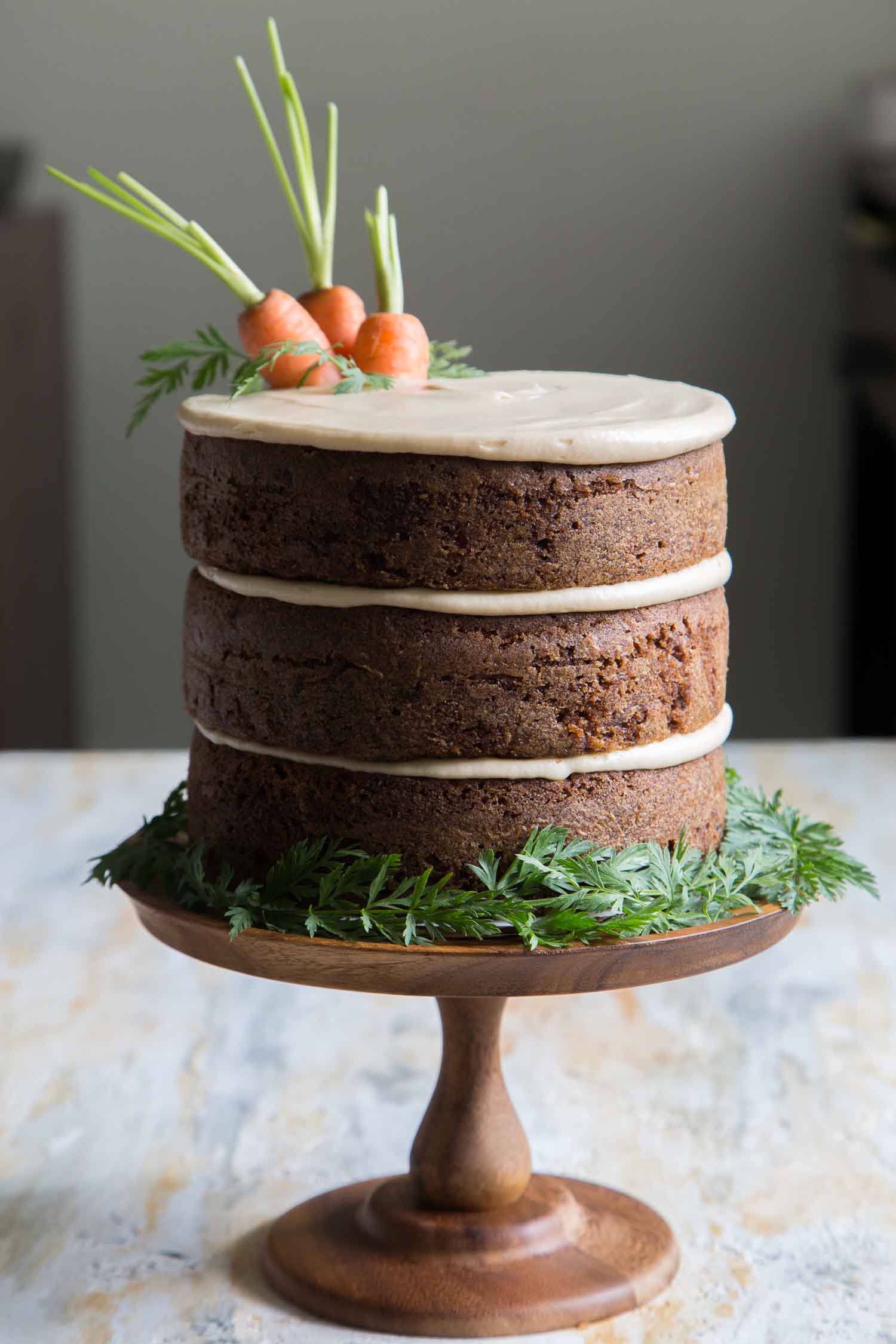 Carrot Cake with Brown Sugar Cream Cheese Frosting