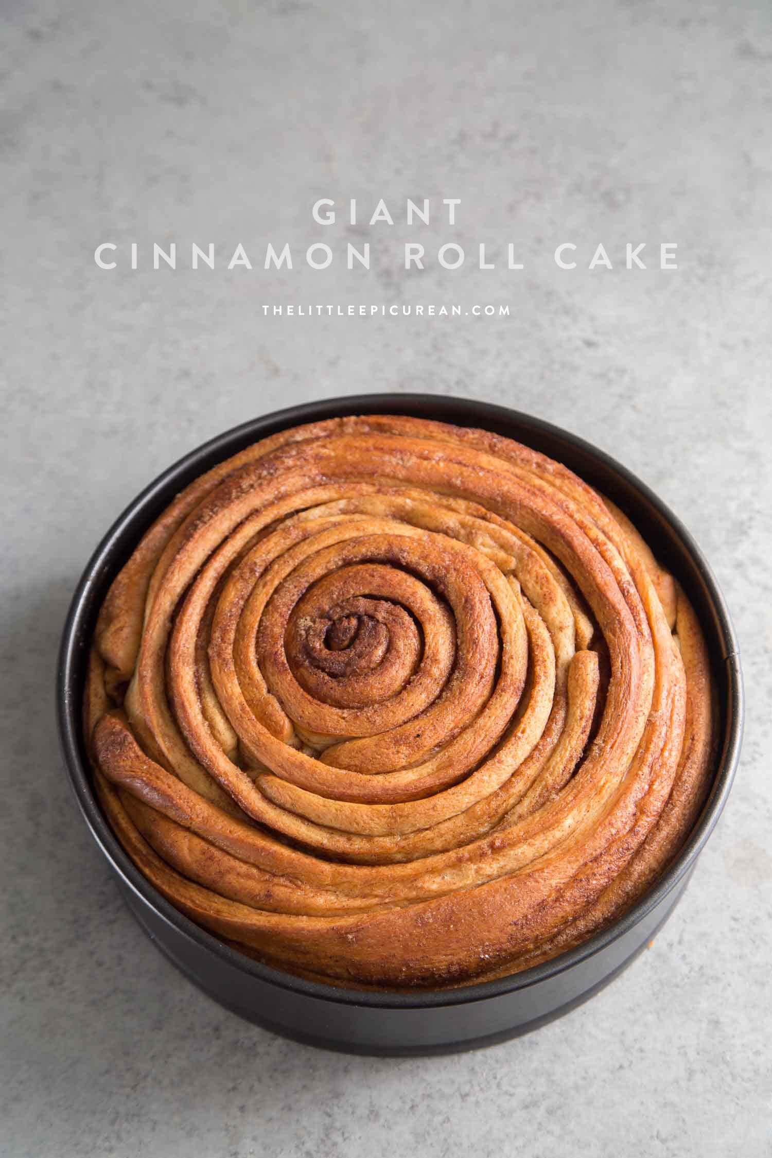 Giant Cinnamon Roll Cake