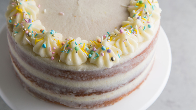 Lemon Layer Cake with Mascarpone Buttercream