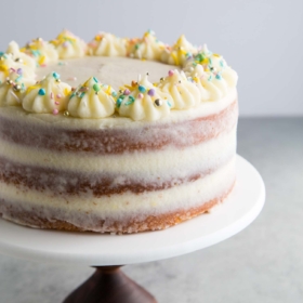 Lemon Layer Cake with Mascarpone Buttercream