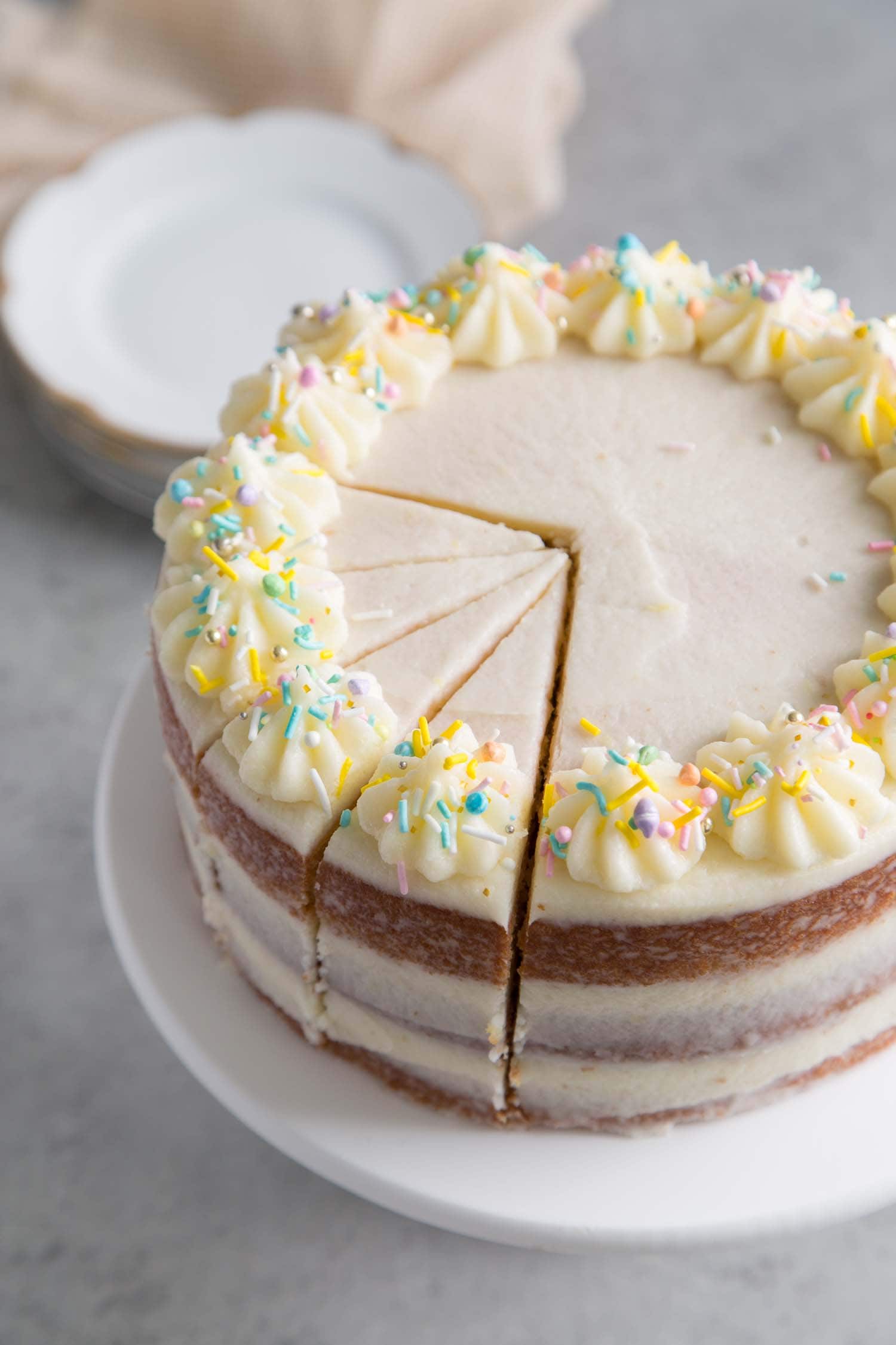 Lemon Layer Cake with Mascarpone Buttercream