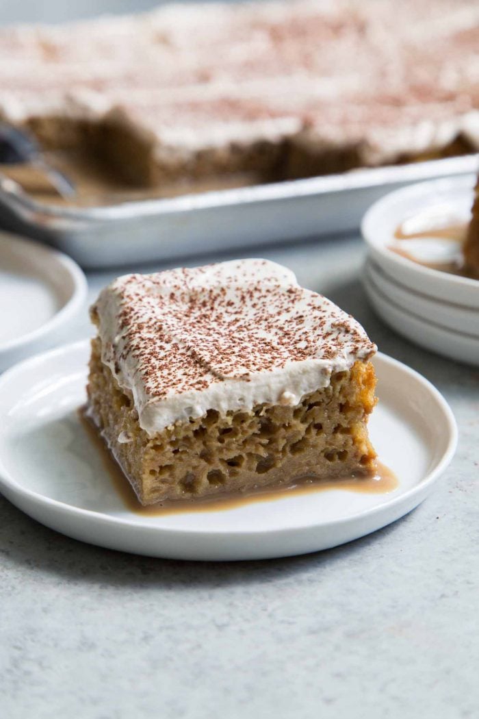 Vietnamese Coffee Poke Cake with Espresso Whipped Cream The Little