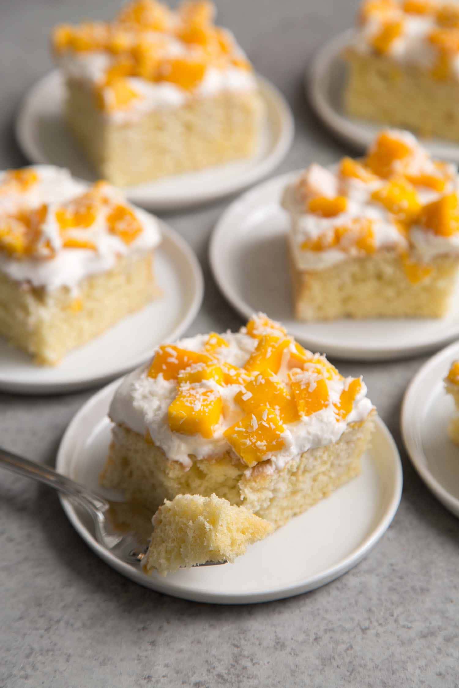 Mango Coconut Sheet Cake