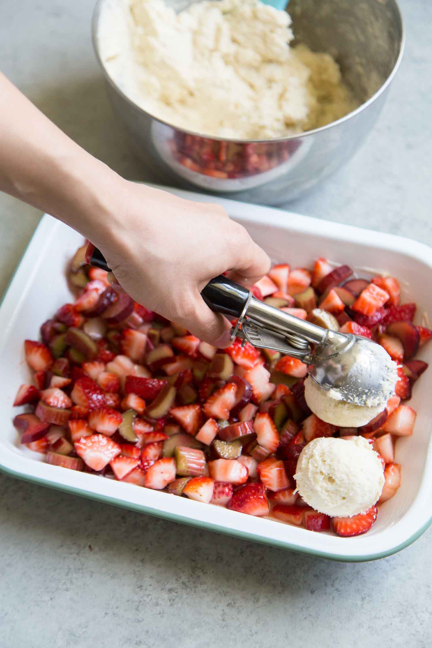 Strawberry Rhubarb Cobbler