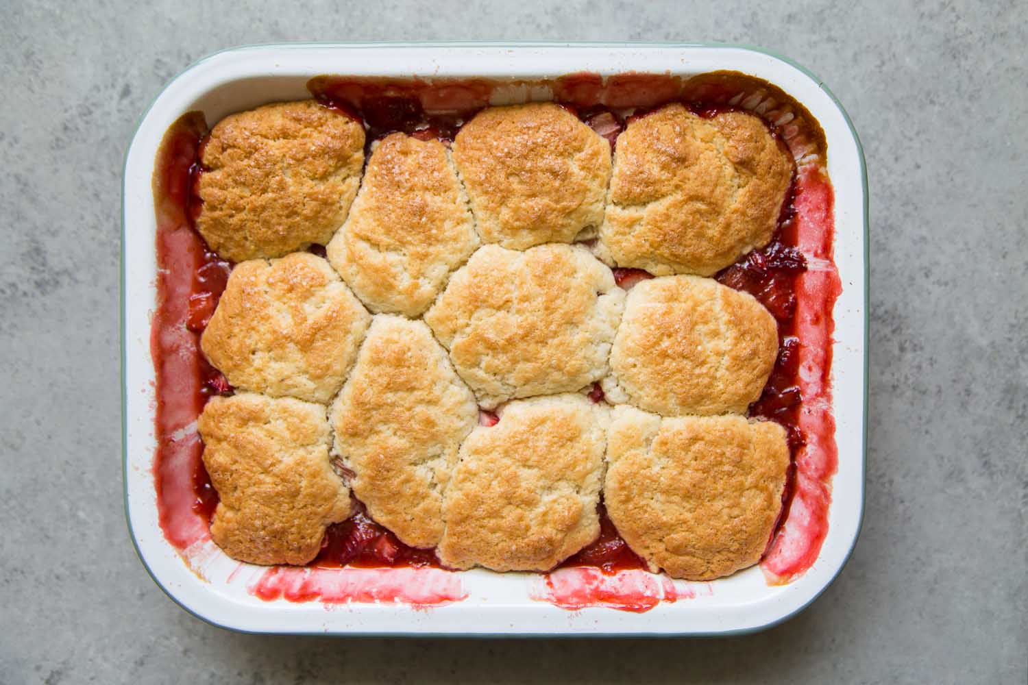 Strawberry Rhubarb Cobbler