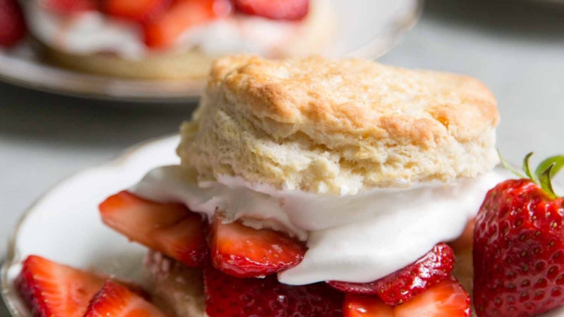 Balsamic Strawberry Shortcake