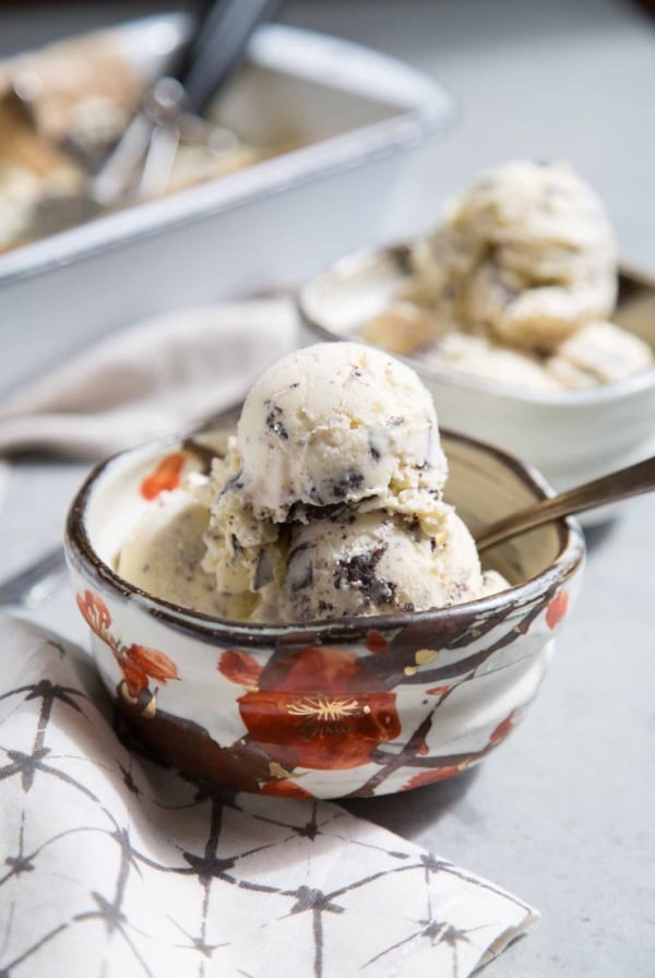 Chocolate Chunk Ricotta Ice Cream