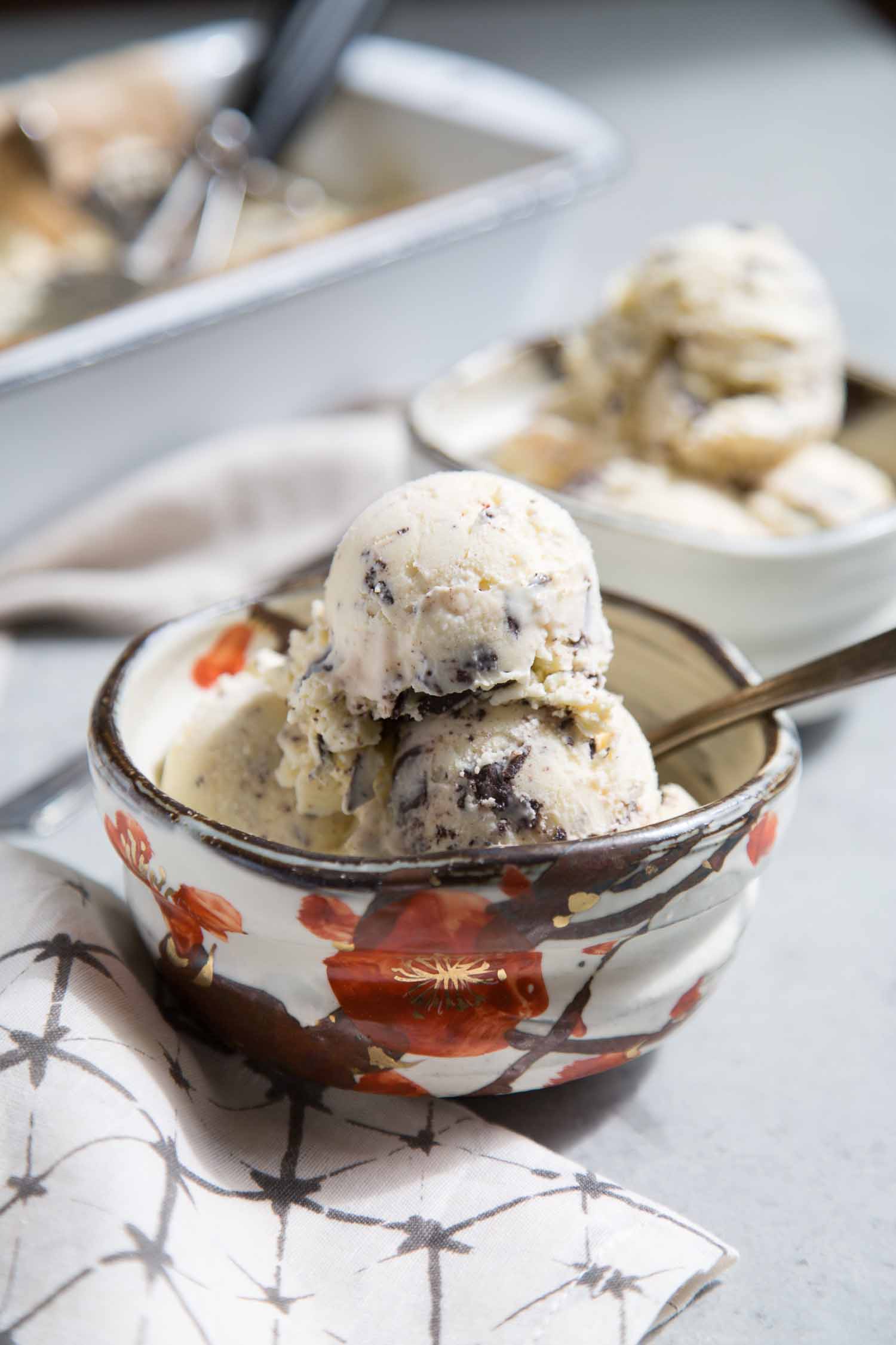 Chocolate Chunk Ricotta Ice Cream