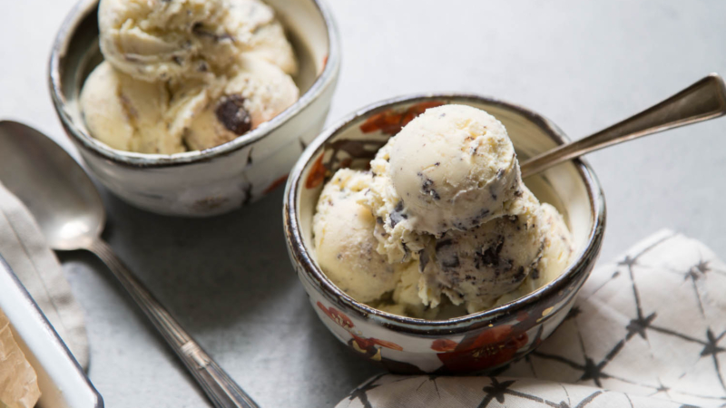 Chocolate Chunk Ricotta Ice Cream