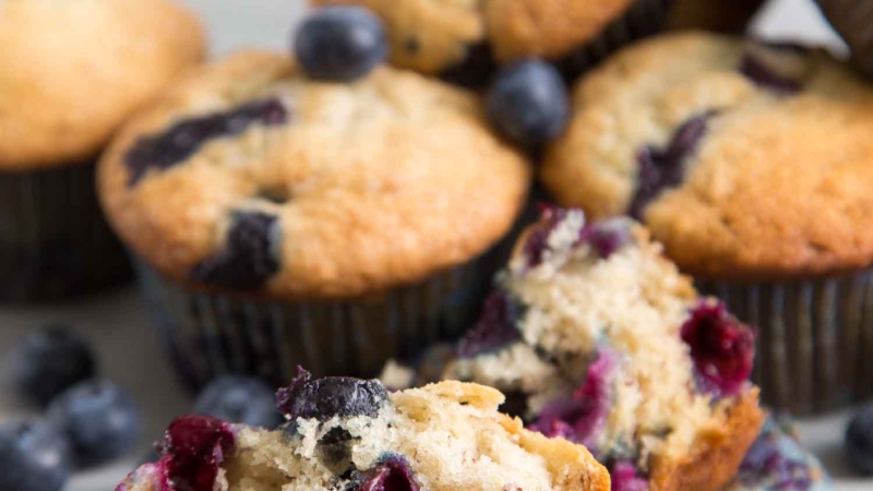 Banana Blueberry Muffins