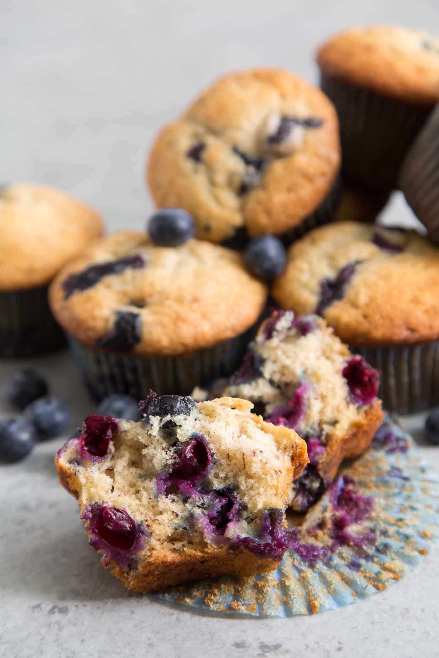 Banana Blueberry Muffins- The Little Epicurean