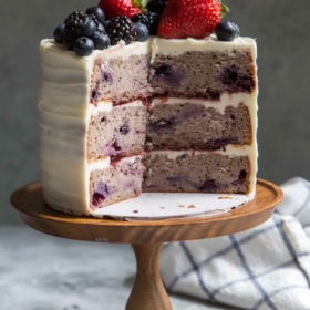 Mixed Berry Layer Cake