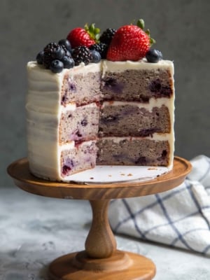 Mixed Berry Layer Cake