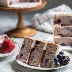 Mixed Berry Layer Cake