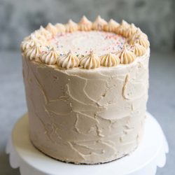 Peanut Butter Banana Layer Cake