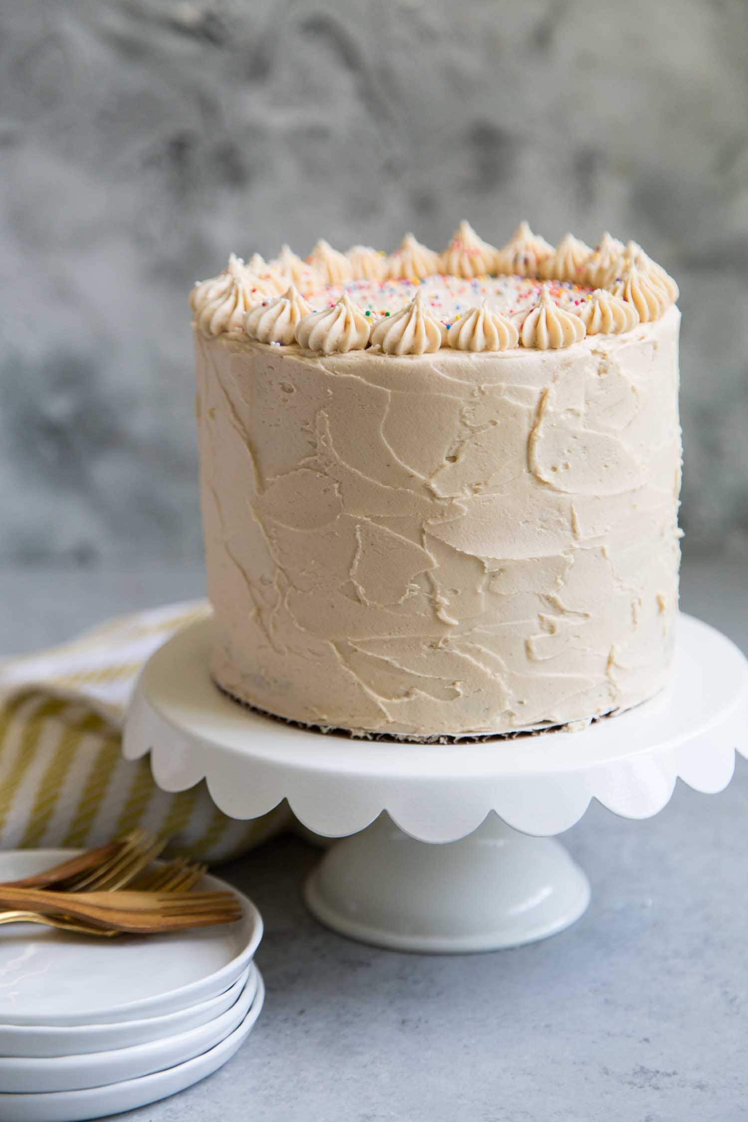 Peanut Butter Banana Layer Cake