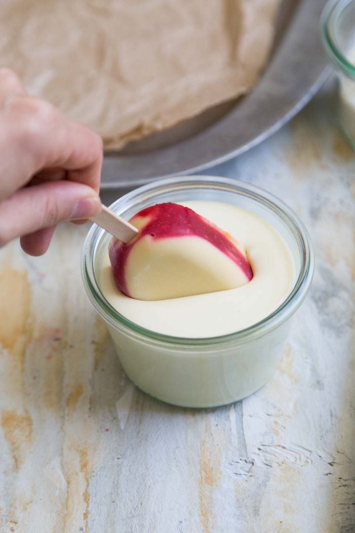 Raspberry Mango Coconut Pops