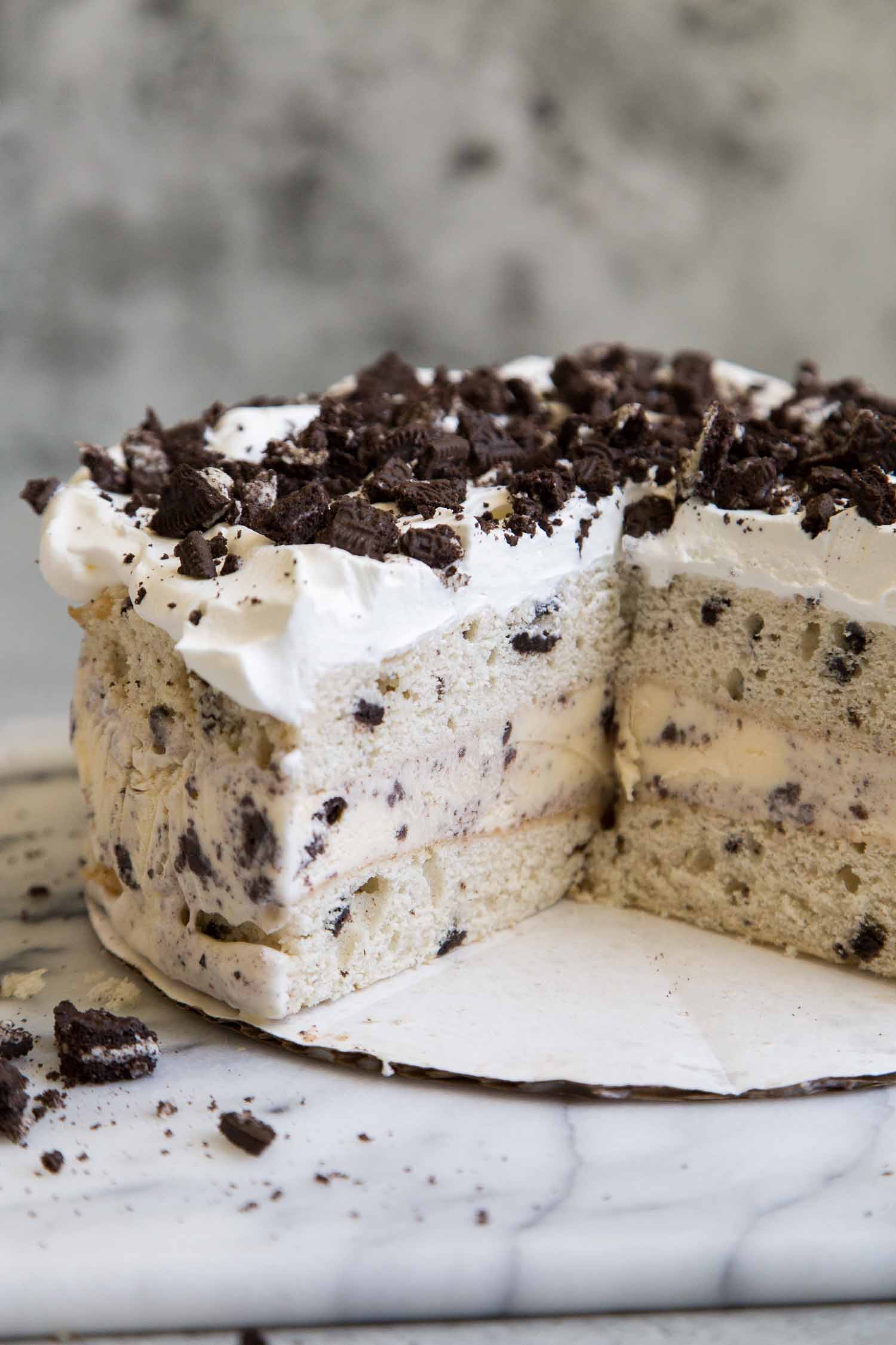 Bolo de gelado de bolos e gelados